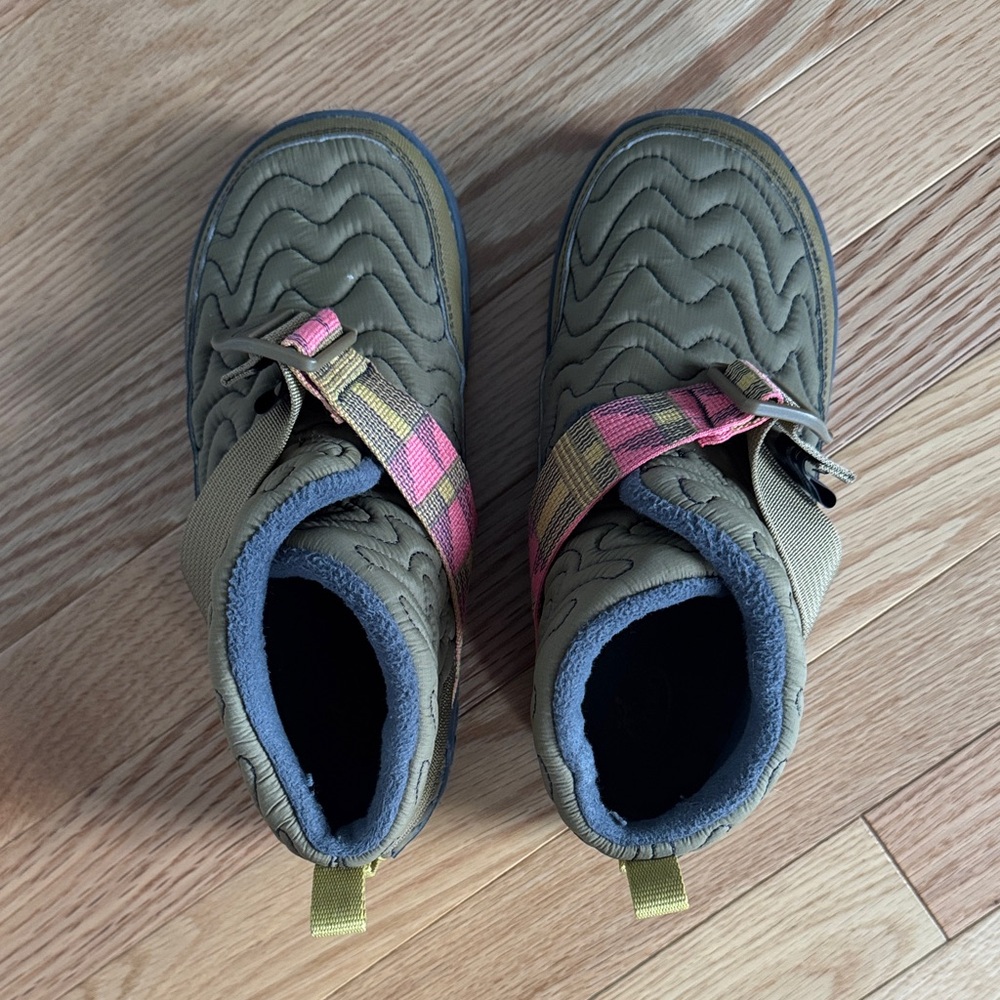 Chaco Ankle Boots with Pink and Olive Pattern